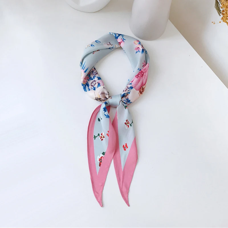 Шарф Luna &amp Dolphin Женский шифоновый Шелковый с цветочным принтом лошадей 110x35 см