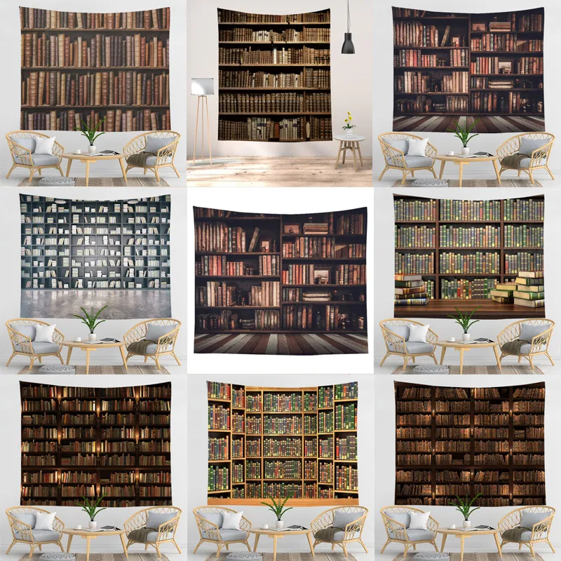 Libreria libreria libreria appeso a parete per il tempo libero camera da letto coperta da parete stili di arredamento psichedelico astratto tappeto arazzi di stoffa
