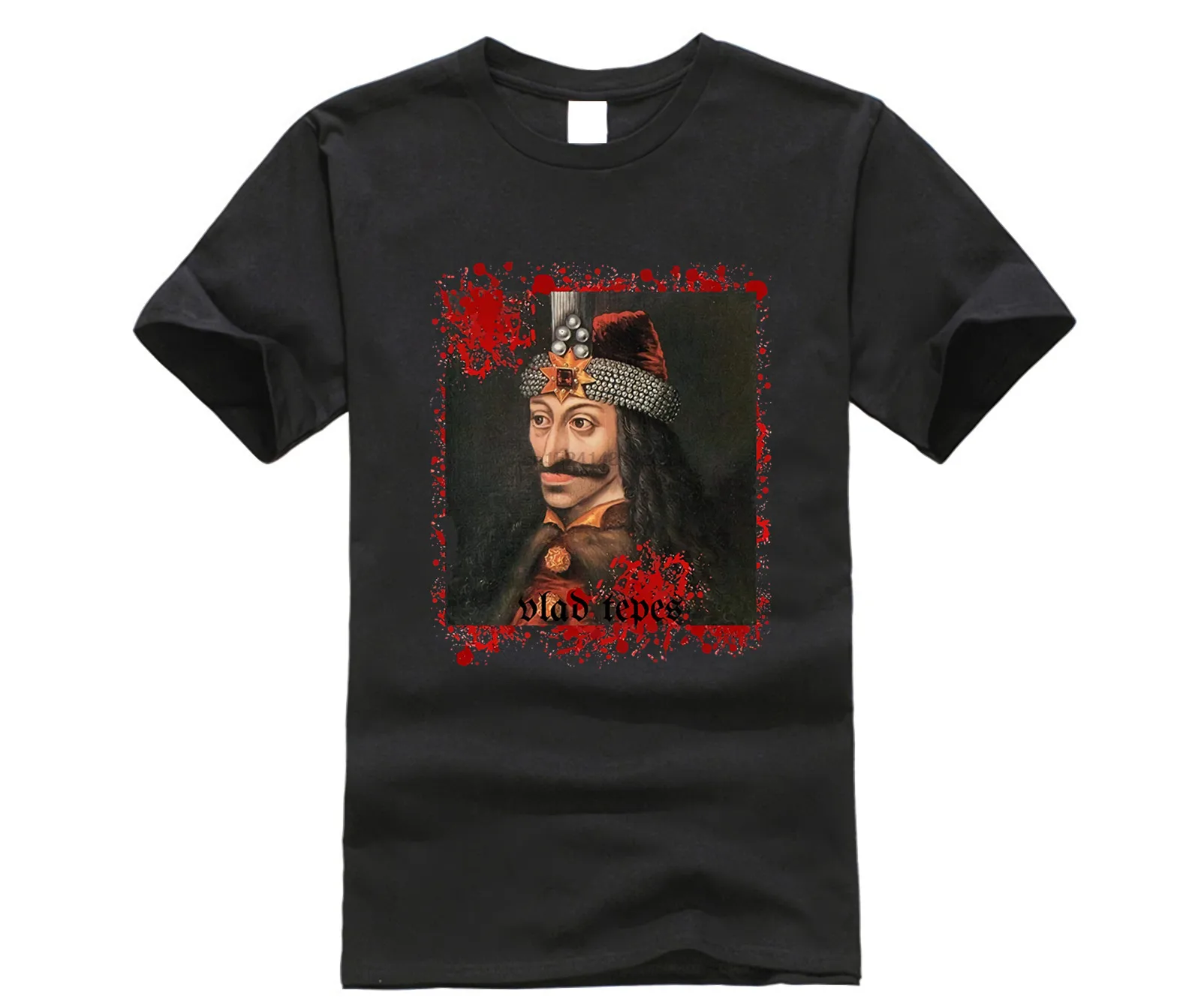 Vlad Tepes граф Дракула графическое искусство футболка с вампиром | Мужская одежда