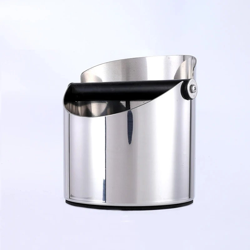 

Коробка для кофе из нержавеющей стали бариста контейнер из нержавеющей Стали шлак ведро из твердой древесины кофе порошок шлак коробка сту...