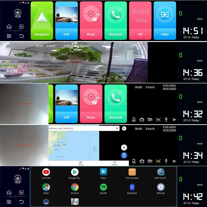 VODOOL 4G Android 8,1 Полное Зеркало Автомобильный видеорегистратор Камера 1" 1080 P зеркало заднего вида Dashcam ADAS gps WiFi двойной объектив СТРИМ видеорегистратор