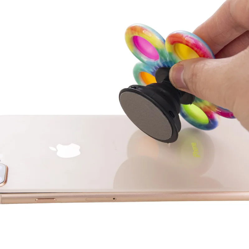 Популярная игрушка-антистресс радужного цвета вращающийся Спиннер Вертушка для