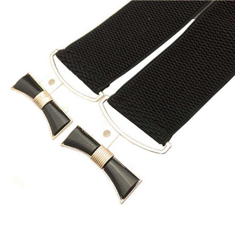 

black Long Waistband Wide Elastic Stretch Waist Belt For Dress 1PC