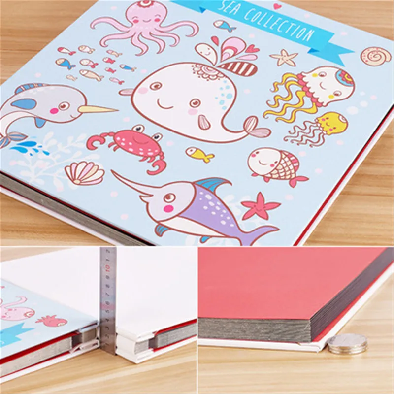 

18 Inch Family DIY Handmade Photo Album Creative Photo Album Couple Self-Adhesive Romantic Gift Souvenir Photo Album