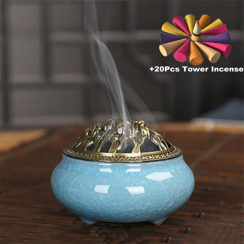 20 шт башня благовония подарок керамические Благовония горелки портативный