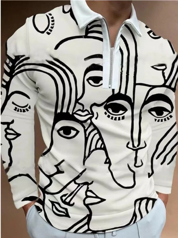 Осень 2021 рубашка с длинным рукавом уличная Мужская Повседневная рубашка-поло в