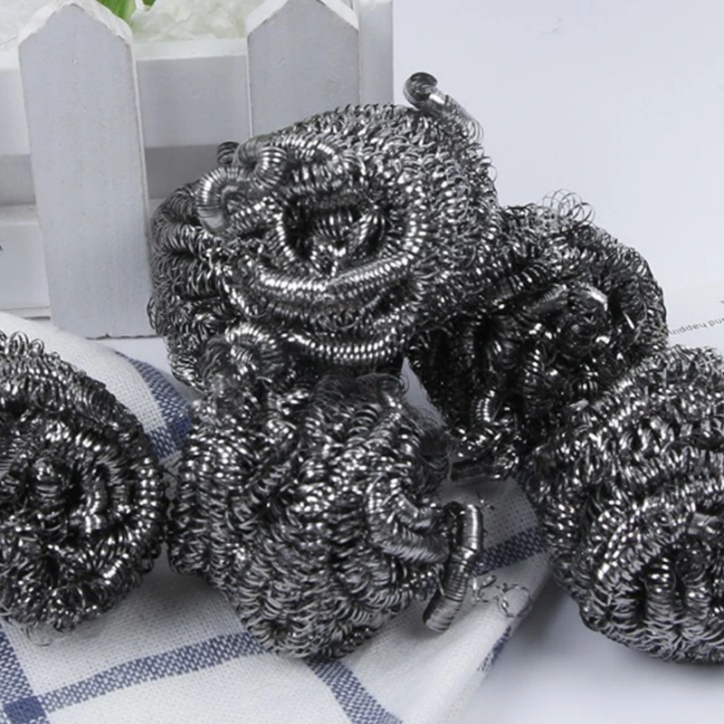 Нержавеющая сталь блюдо проволочная щетки для чистки шара Кухня горшок посуда