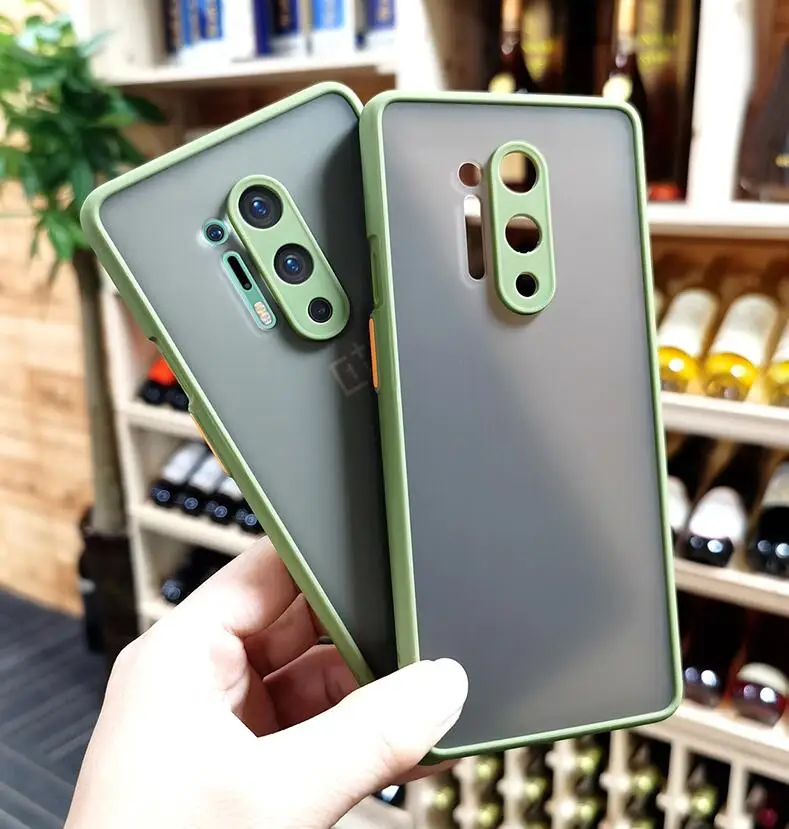Мятный Гибридный простой Матовый Бампер для OnePlus 8 Pro 6T 7 7T 8T 9 Nord CE чехол телефона