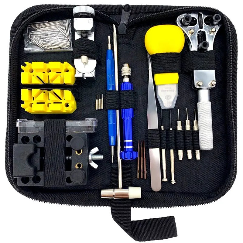 

Tool Disassemble Watch Repair And Replace The Strap Opener And Replace The Battery 148pcs/set Professional Kit Bag horloge