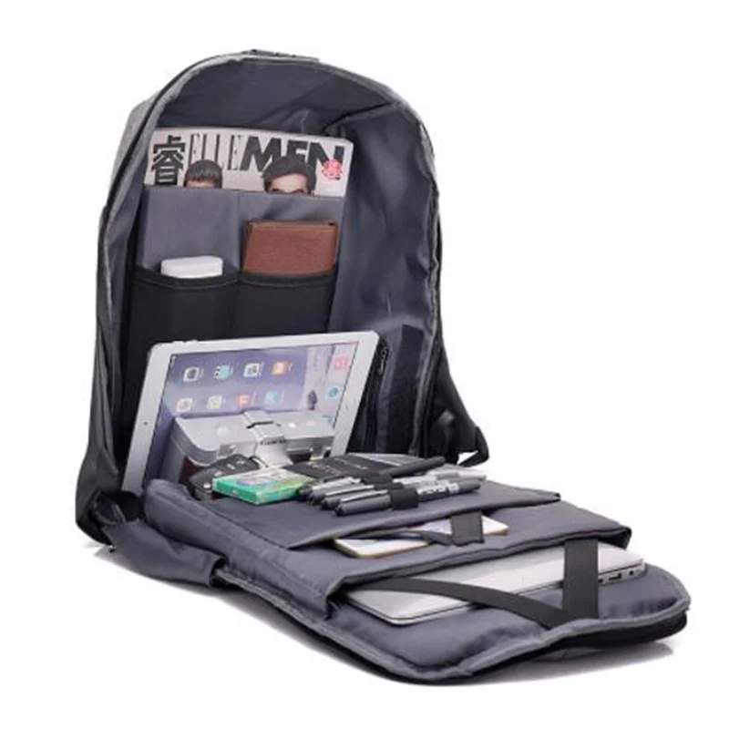 

Anti-thief Password Lock Men Backpack 15.6inch USB Charge Laptop Backapck Travel Mochila 2021 New Schoolbag for Boy Girls Male
