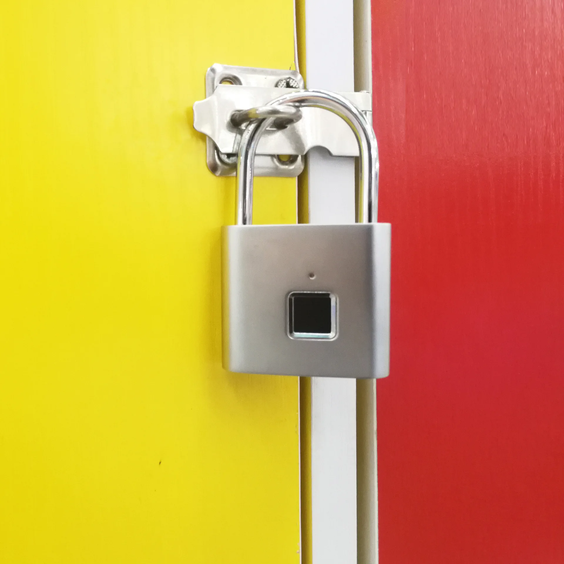 

Fingerprint padlock fingerprint cabinet lock small lock dormitory luggage small lock pure fingerprint lock keyless door lock