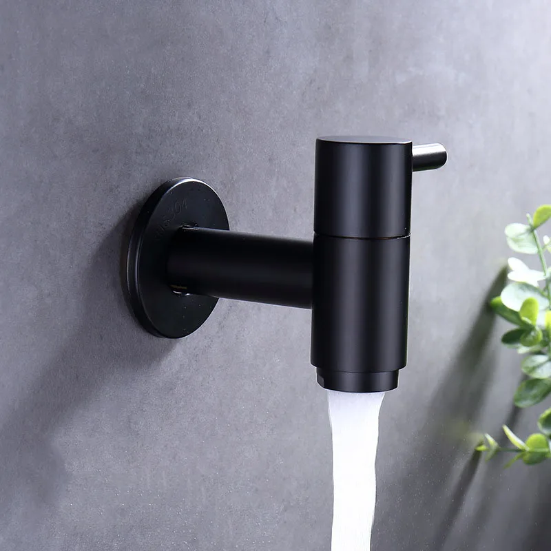 Водопроводный кран для стиральной машины медный матовый черный цвет подходит