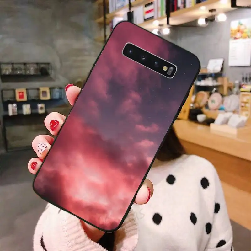 

Sweet sky pink Cloud Great art print aesthetic Phone Case For Samsung A50 A51 A71 A20E A20S S10 S20 S21 S30 Plus ultra 5G M11