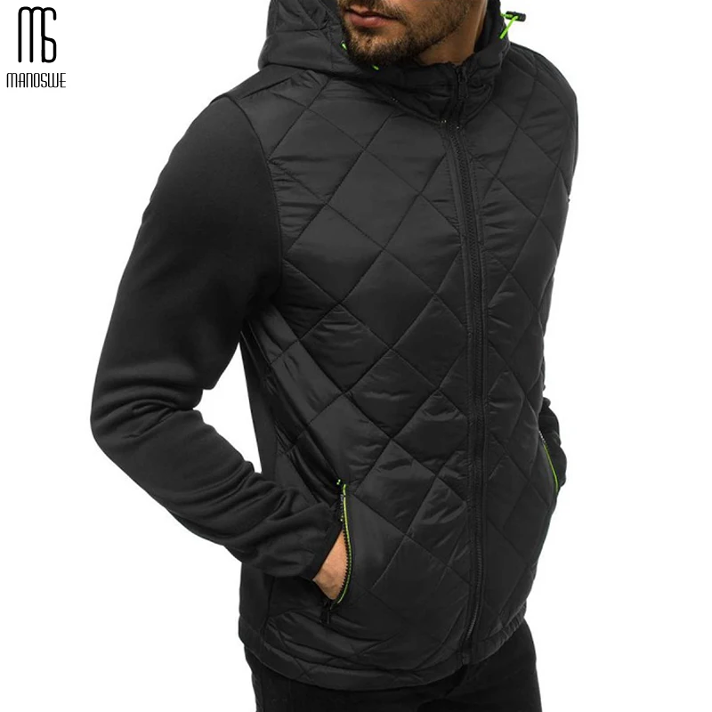 Мужская повседневная куртка на молнии Manoswe плотная теплая хлопковая приталенная