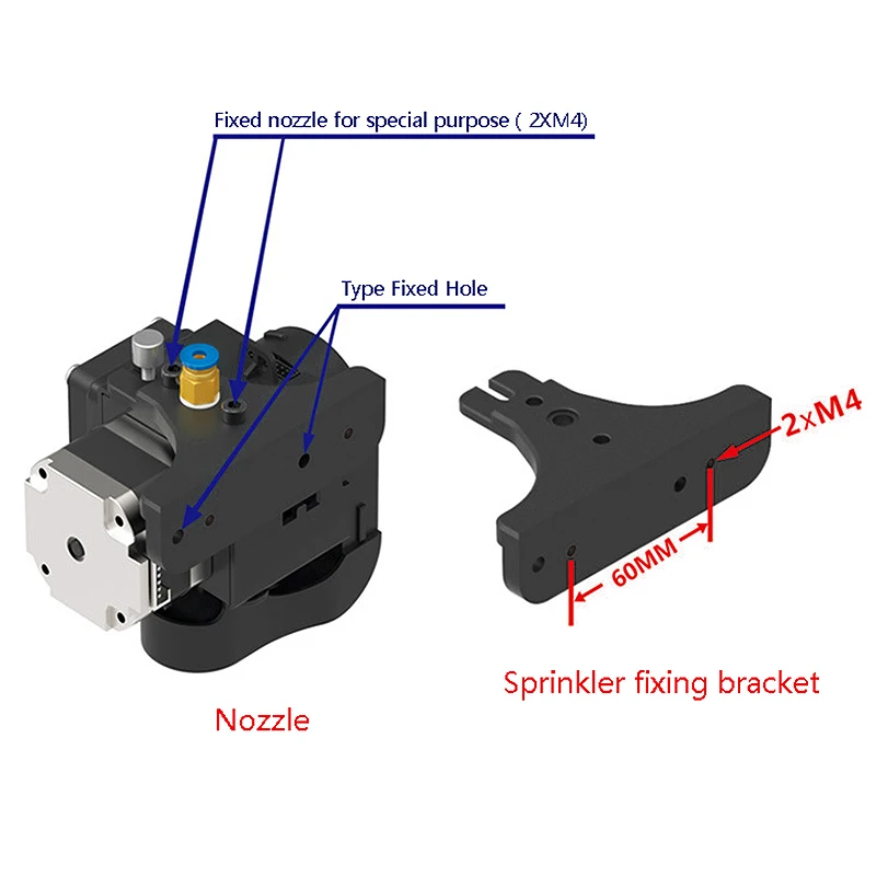 24 В полностью металлический комплект для экструзии 0 4 мм сопло 1 75 нить с