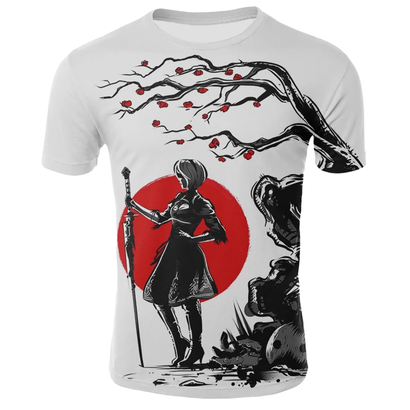 Мужская футболка с 3D принтом повседневная забавная летняя круглым вырезом