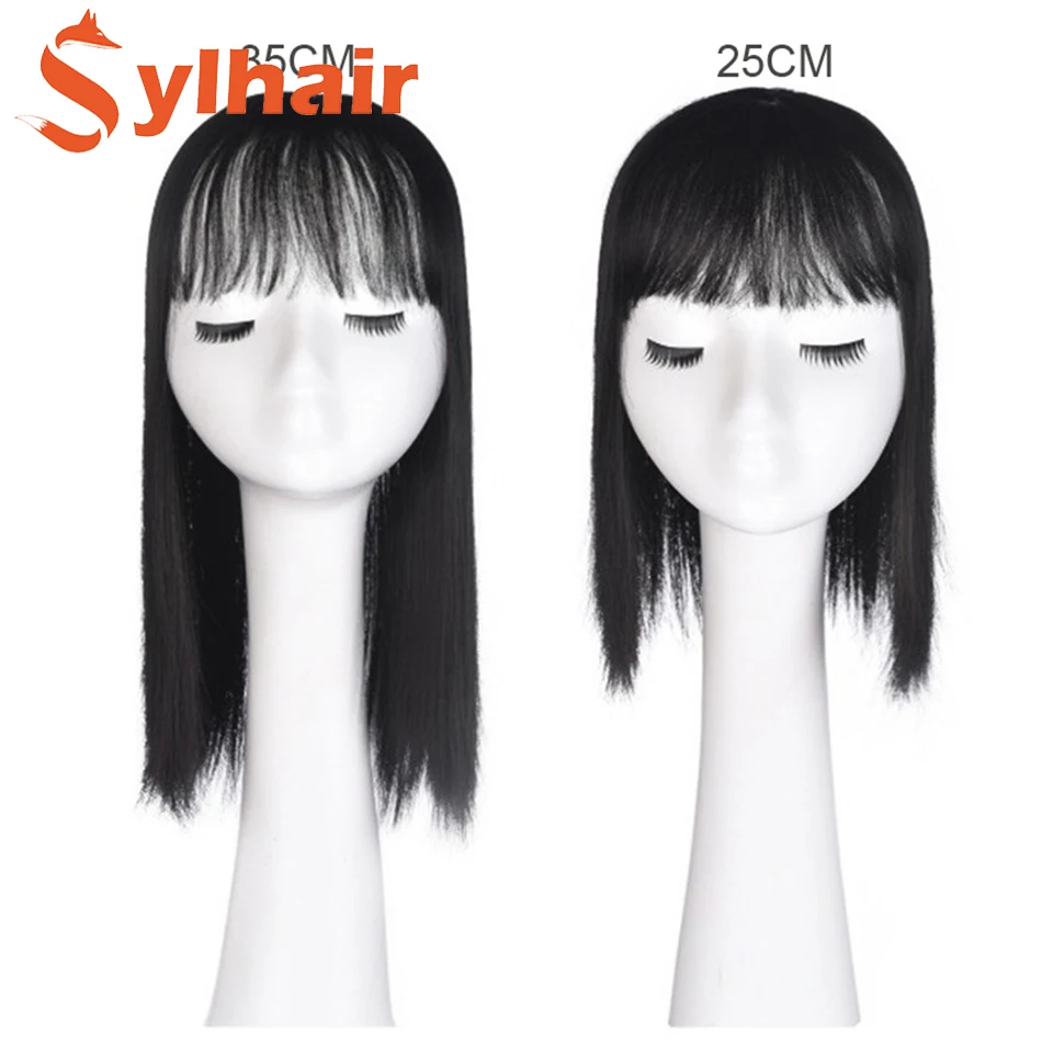 

3D Bangs Replacement Piece Hair Covering White Hair Natural Invisible Hair Clip In Hair Bangs Invisible Replacement Cover White