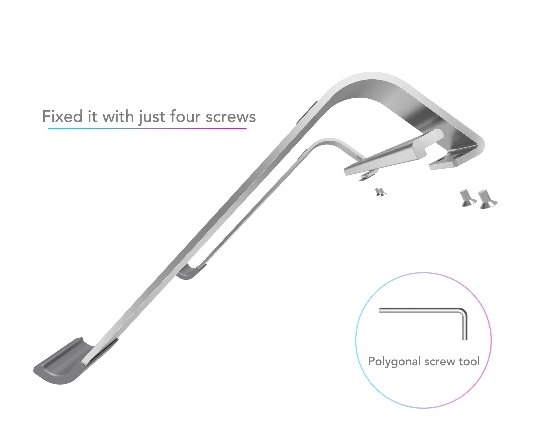 Регулируемая подставка для ноутбука 11-17 дюймов из алюминиевого сплава