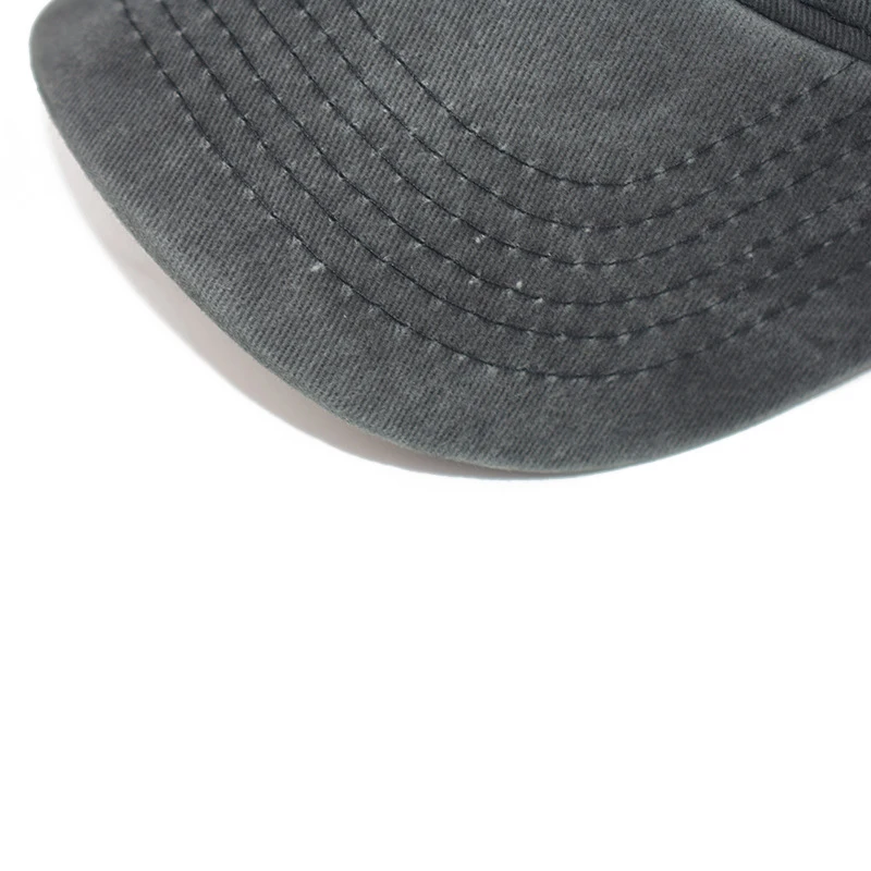 Унисекс бейсбольная кепка мужская помытая хлопковая шляпа одноцветная