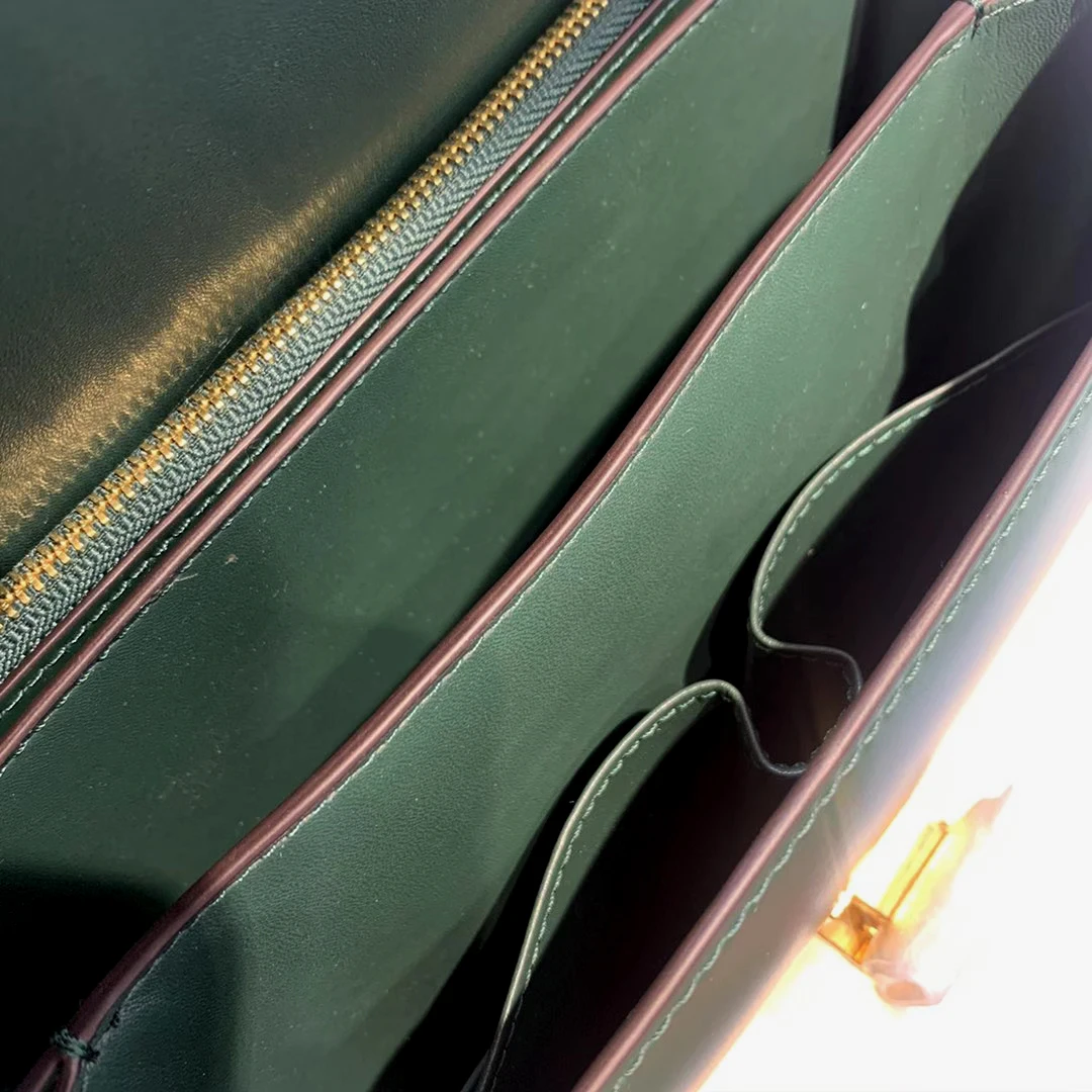 

High-Quality Small Square Bag Tofu Bag Smooth Hand-Rubbed Two-Layer Cowhide One-Shoulder Messenger Fashion Wild Box Boutique