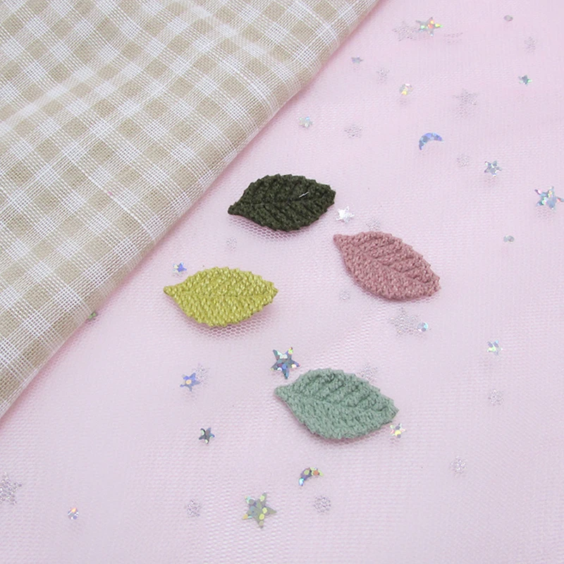 100 шт. мини-патчи с листьями сделай сам зажим для волос серьги аксессуары