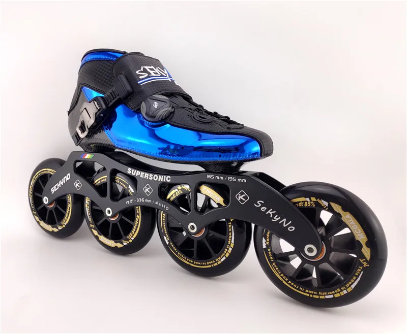 Model 7 4 колеса трек гоночные скоростные коньки patines marathon road золотые роликовые коньки обувь из углеродного волокна 90 100 110 для детей и взрослых - Цвет: Model 7