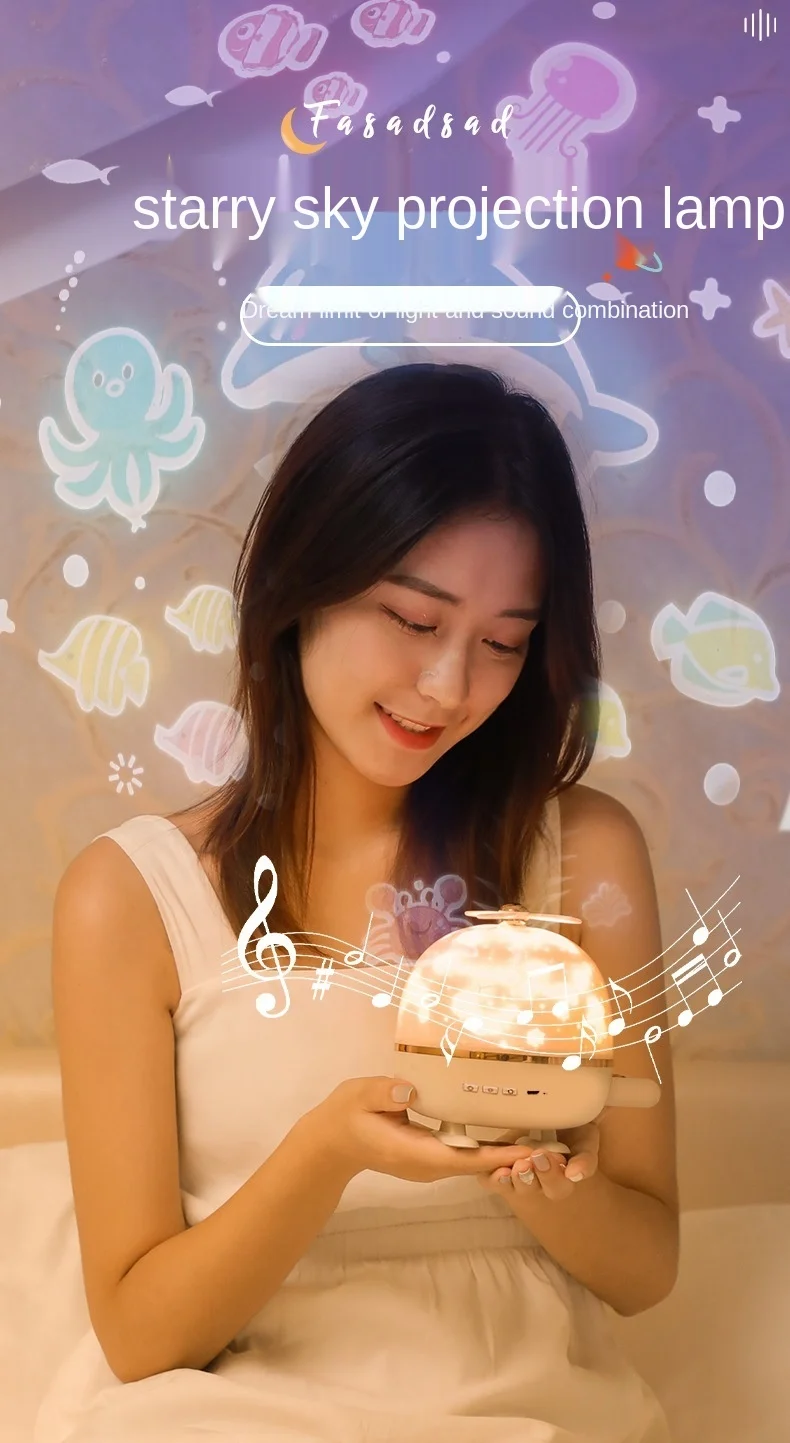 

The dream starry sky projection light LED small night light children's birthday gift festival creative gift remote control light