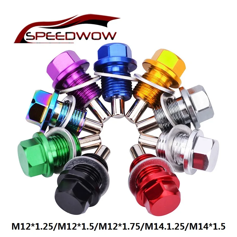 SPEEDWOW M12 * 1 25 5 75 M14.1.25 M14 Магнитная гайка масляного поддона для масляной вилки