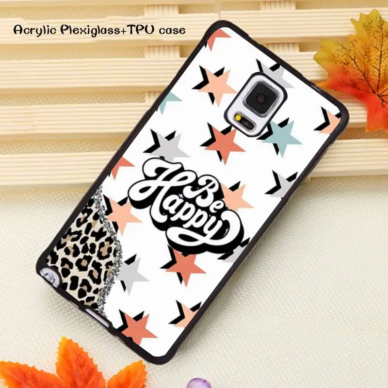 

Stars Leopard Abstract Phone Case Acrylic Plexiglass TPU For Samsung Note20 10 9 8 7 5 Pro ULTRA Wholesale
