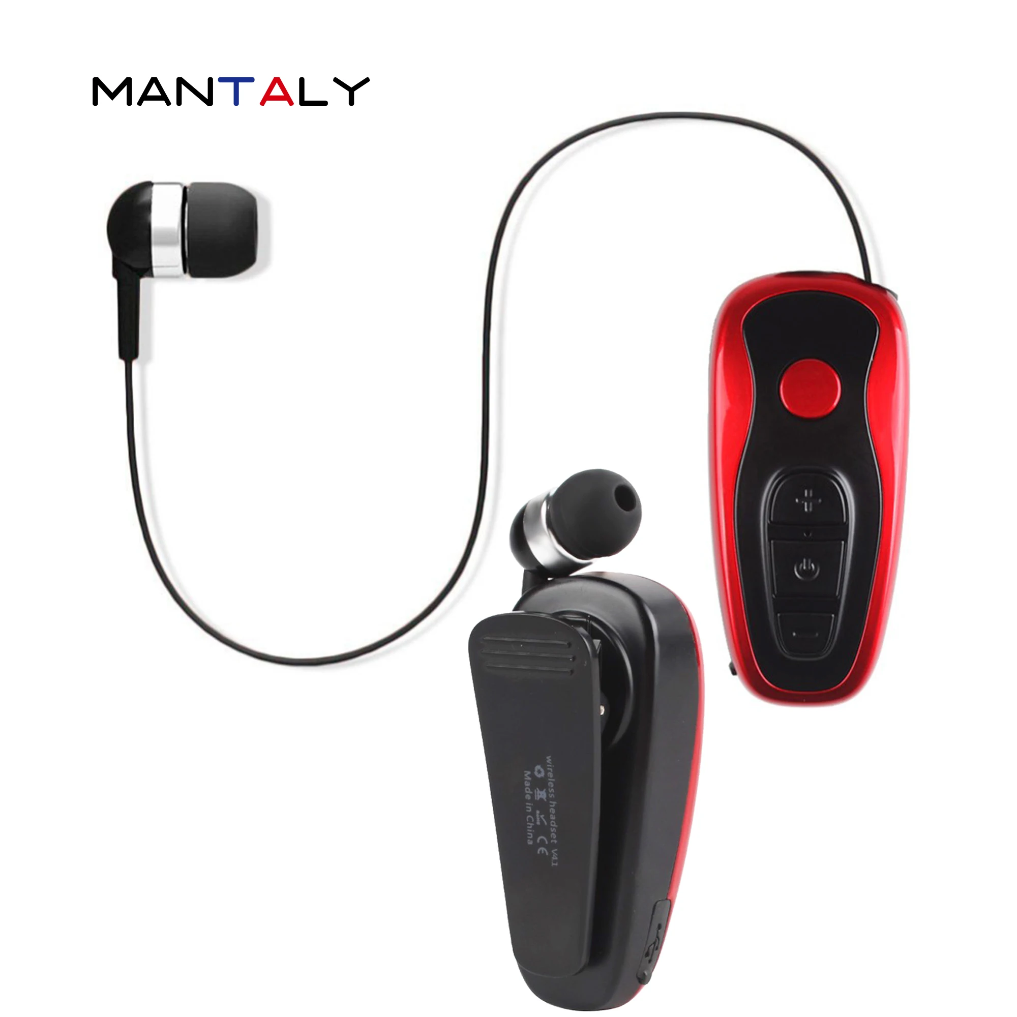Q7 клип Bluetooth наушники проводные спортивный наушник вкладыши TWS с гарнитура без