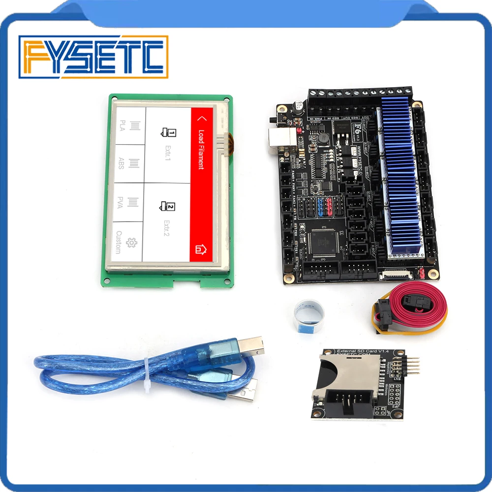 : FYSETC F6 V1.3 все в одном материнская плата + 4 3 &quotсенсорный экран Экран с SD Card Reader 6 шт.