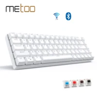 Беспроводная игровая механическая клавиатура Metoo tablet для iPad Teclado Bluetooth-совместимая клавиатура для iOS Android Windows