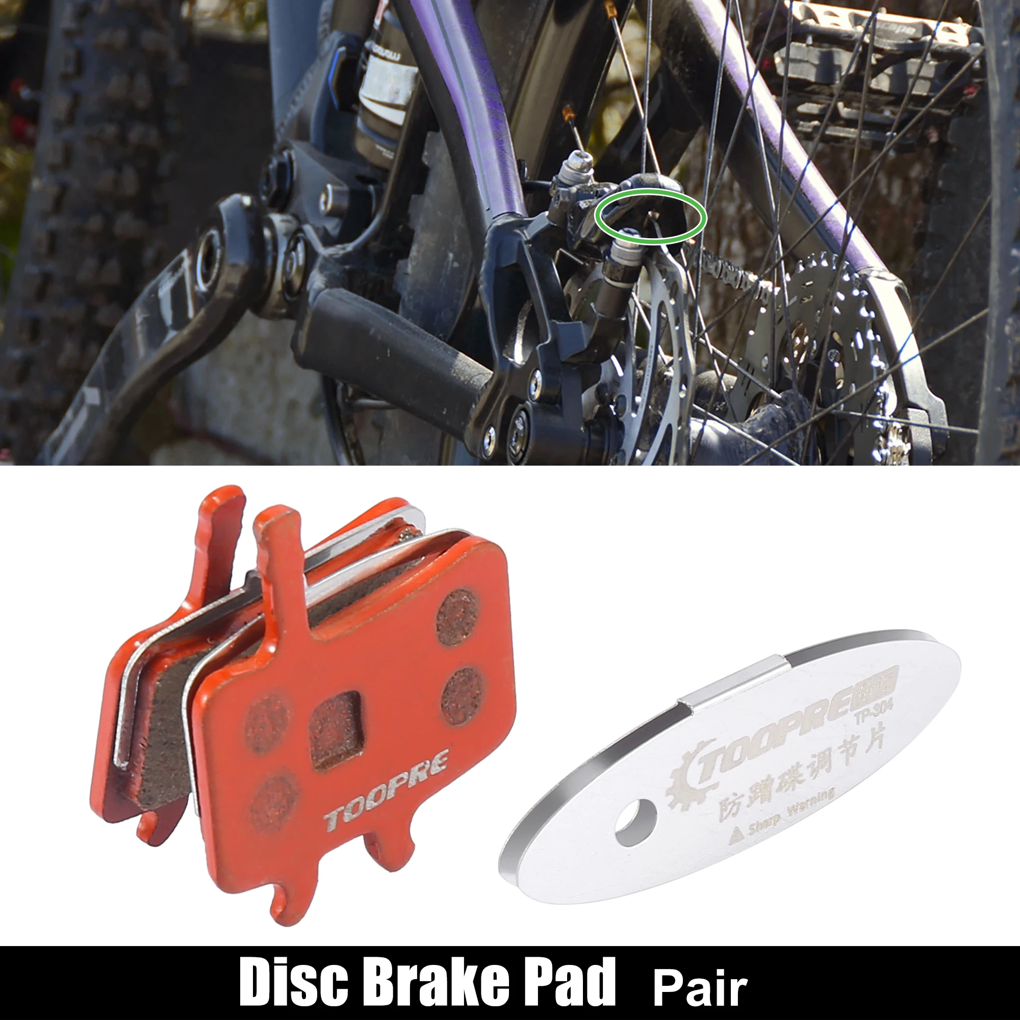 

X Autohaux 1/2Pair Bike Bicycle Ceramic Disc Hydraulic Brake Pads with Split Pin MTB For Avid Juicy 3 5 7 BB7