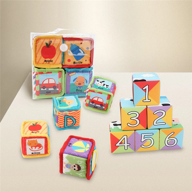 

Baby Building Blocks Toy Infant Soft Fun Early Educational Playing Games Toys For Children Kids Gift