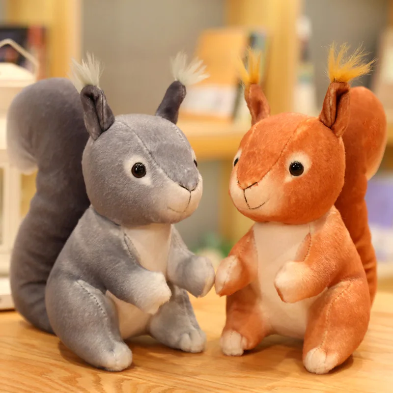 

Simulation squirrel doll plush toy children's birthday gift baby boy girl doll little cute sleeping doll