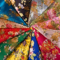 designer flower brocade jacquard pattern fabrics for sewing cheongsam and kimono material diy patchwork