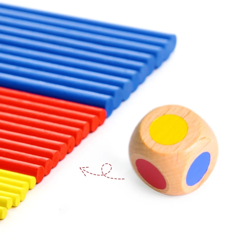 

1 Set Wooden Sticks Steady Stacking Game Toys for Kids Balance Patience Training X5XE