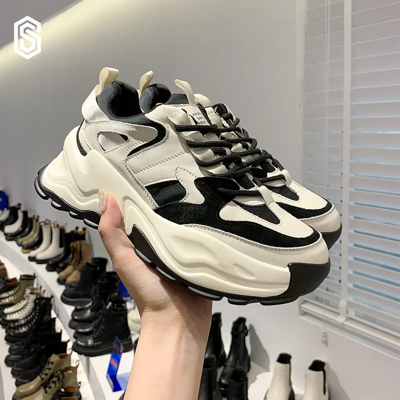 Women cute Daddy shoes female street trend breathable and increase High Quality sports shoes ins style luxury women shoes