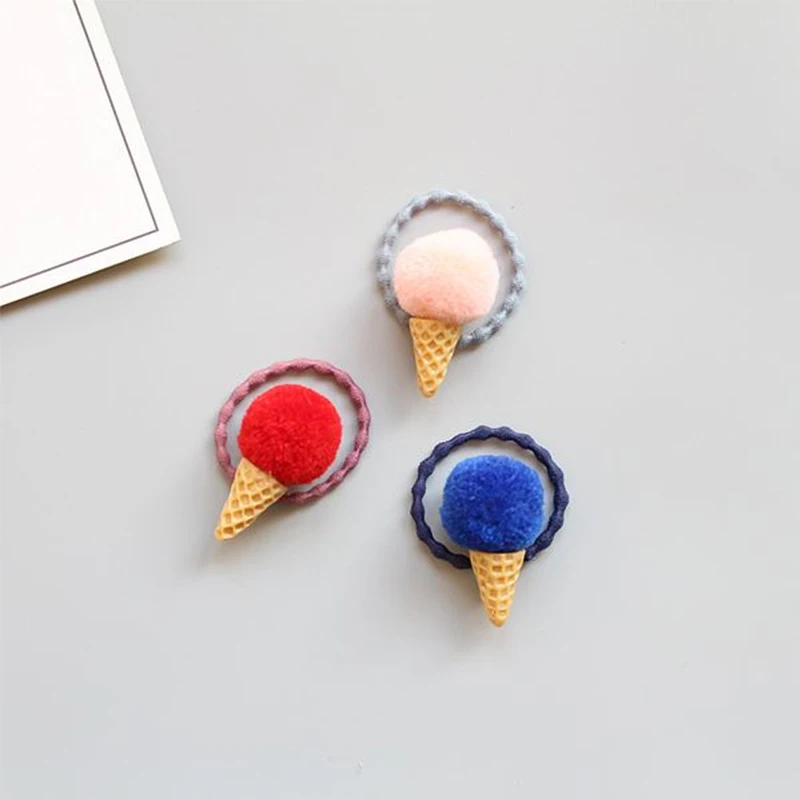 Эластичный 1 шт конфеты Цвета и принтом в виде мороженого хвост держатель для