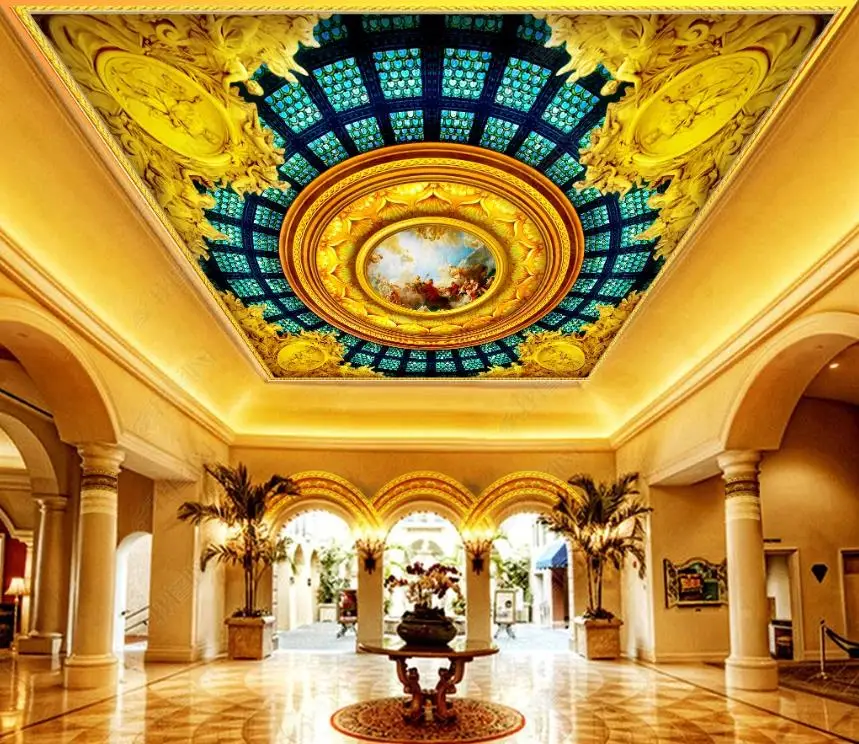 

Обои 3d papel для потолка, обои с рисунком для гостиной, спальни, украшение для потолка