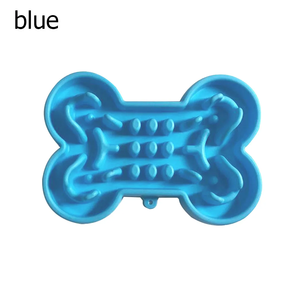 Миска для собак и кошек мягкая резиновая медленная кормушка домашних животных