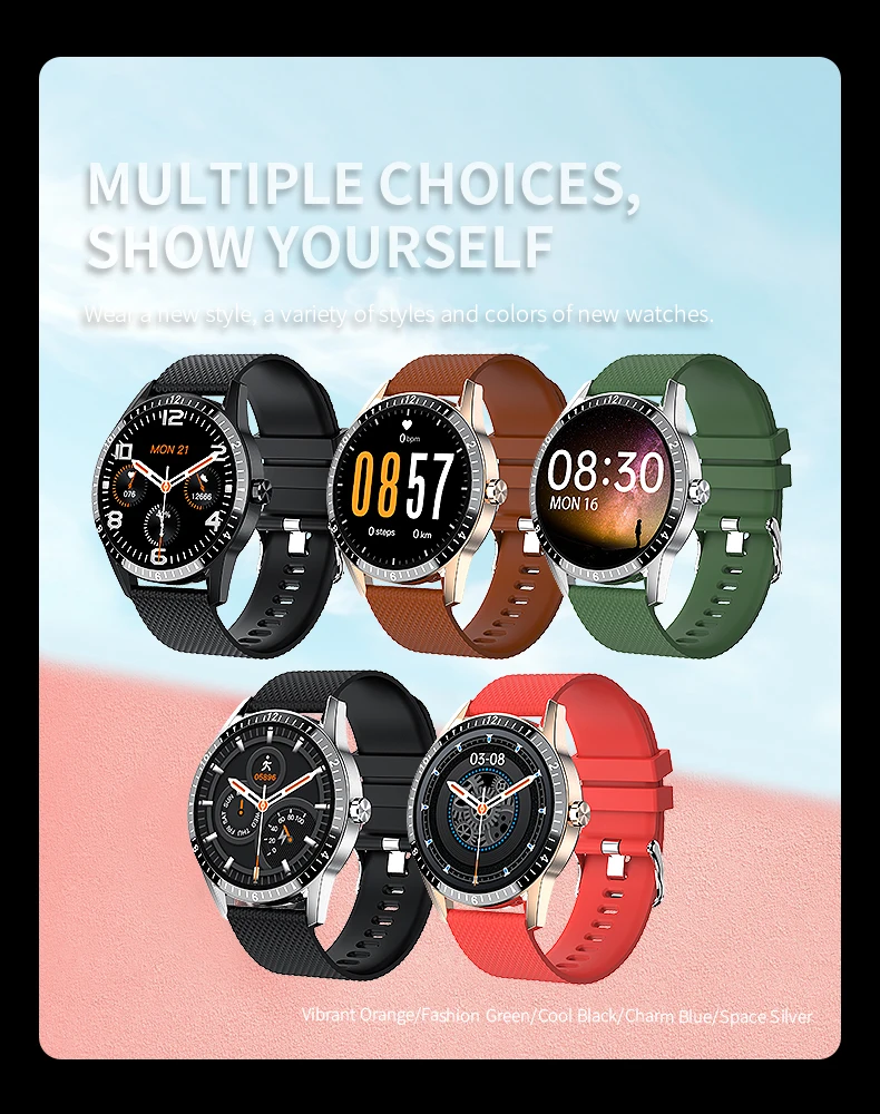 

5pcs Y20 Smart Watch Men Fitness Activity Wristbands Bluetooth Call Heart Rate Monitor Wearable Devices For Android IOS Phone