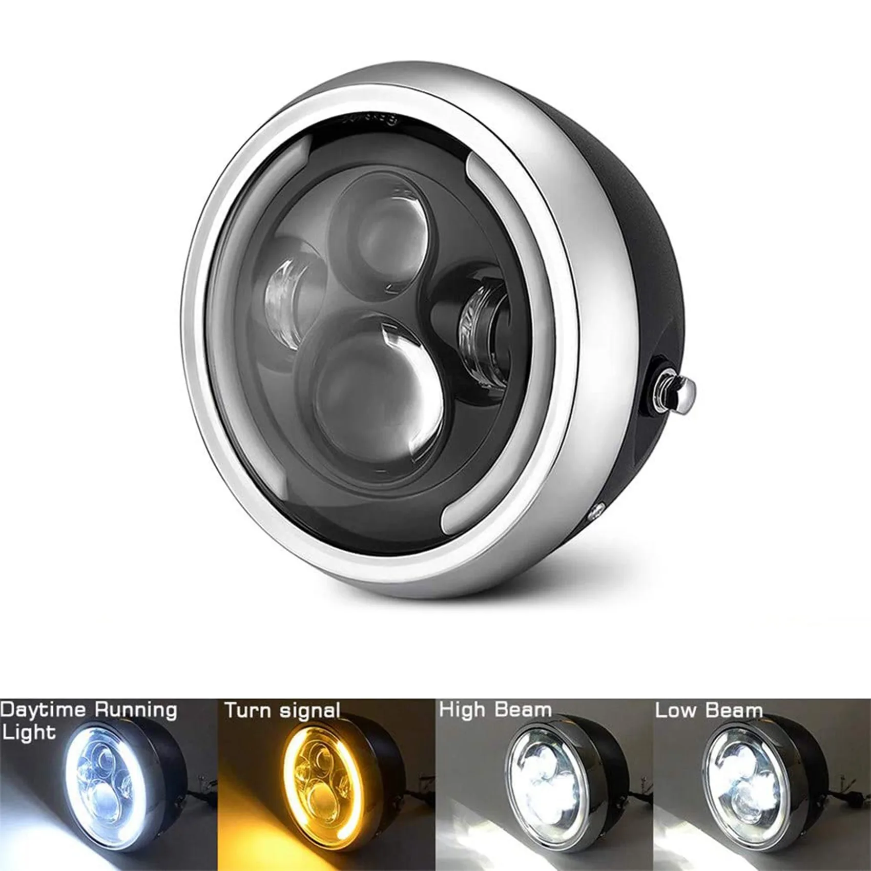 

DHBH-7.5 Inch Universal Round Motorcycle LED Headlights Retro Motorcycle Headlights
