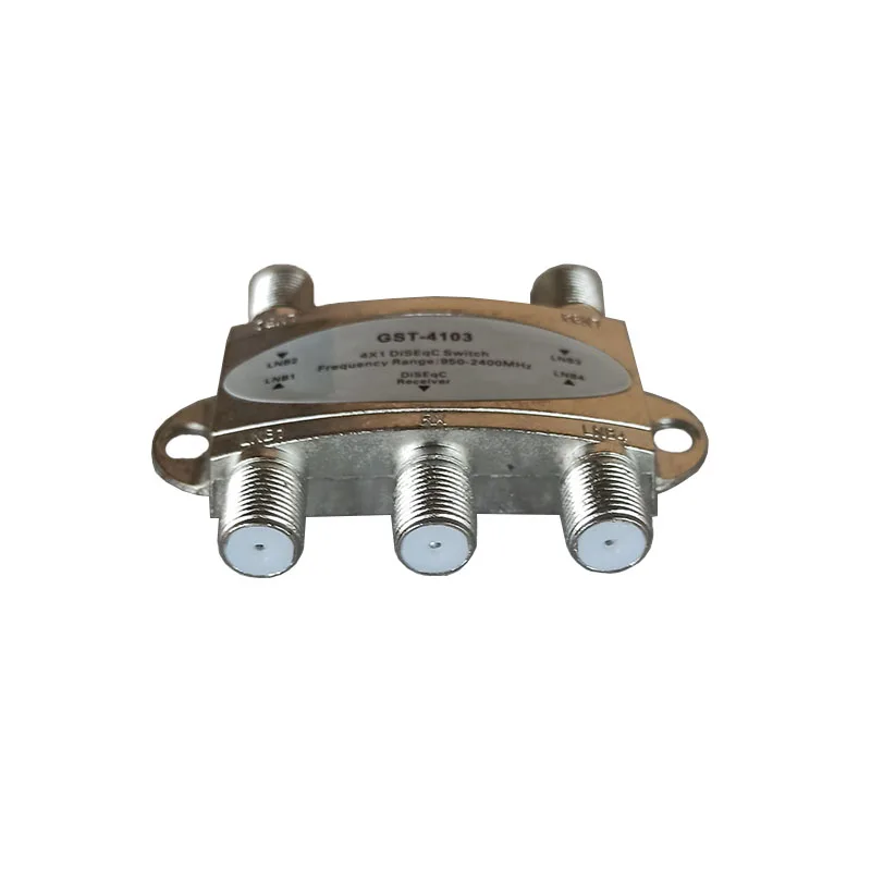 

Diseqc Switch 4 in 1 Lnb 950-2400MHzMHz Coaxial Antenna Splitter for RG6 RG59 Coax Cable Satellite HD TV Box Connect 4 LNB DVB-S