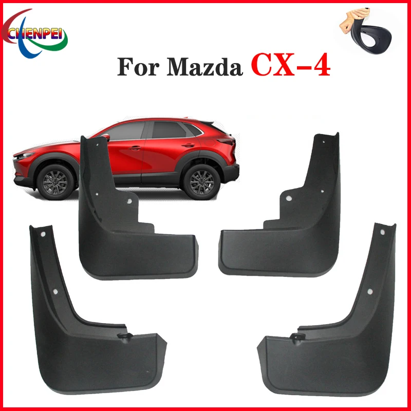 

Специальный брызговик для Mazda CX-4 2016-2021 CX-3 2018-2021, аксессуары для шин, принадлежности, аксессуары для украшения автомобиля, 4 шт.