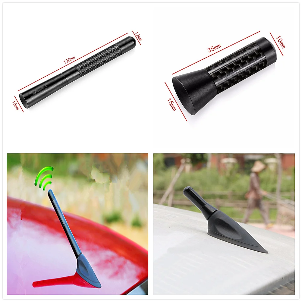 Автомобильная универсальная короткая радиосигнальная антенна из углеродного