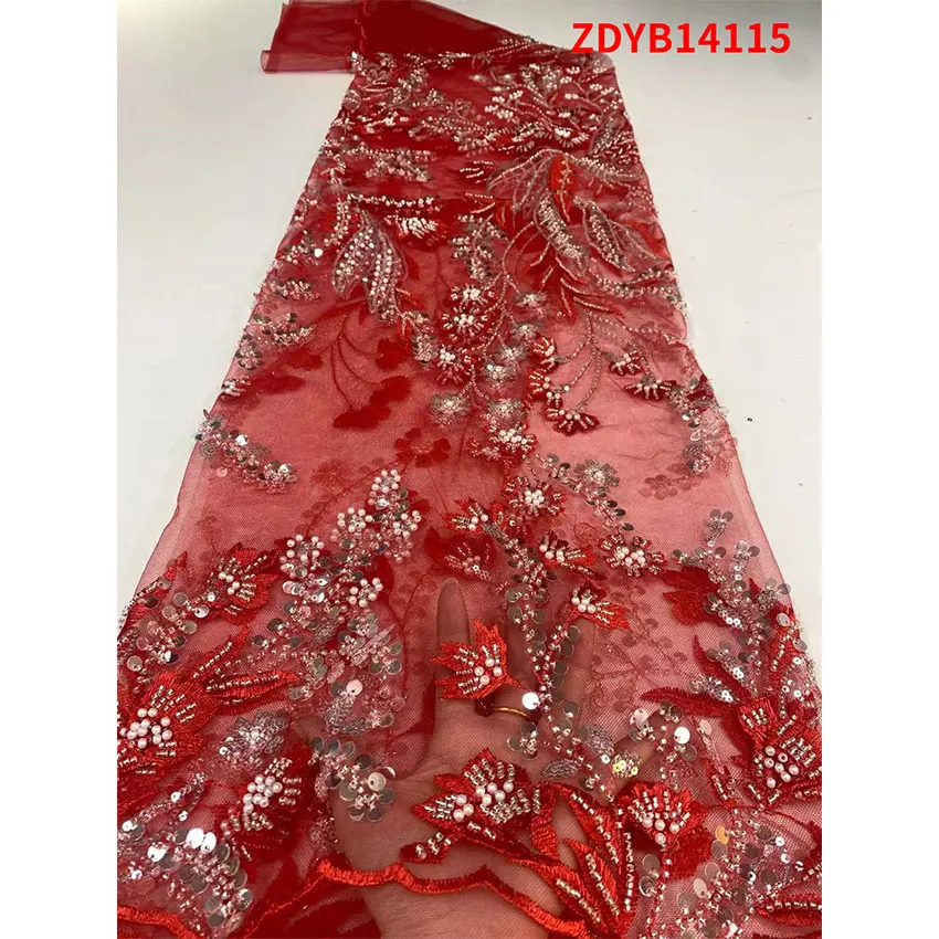 

Special Offer Ankara African Sequins Material Gorgeous French Lace Wedding Fabric ZDYB14115