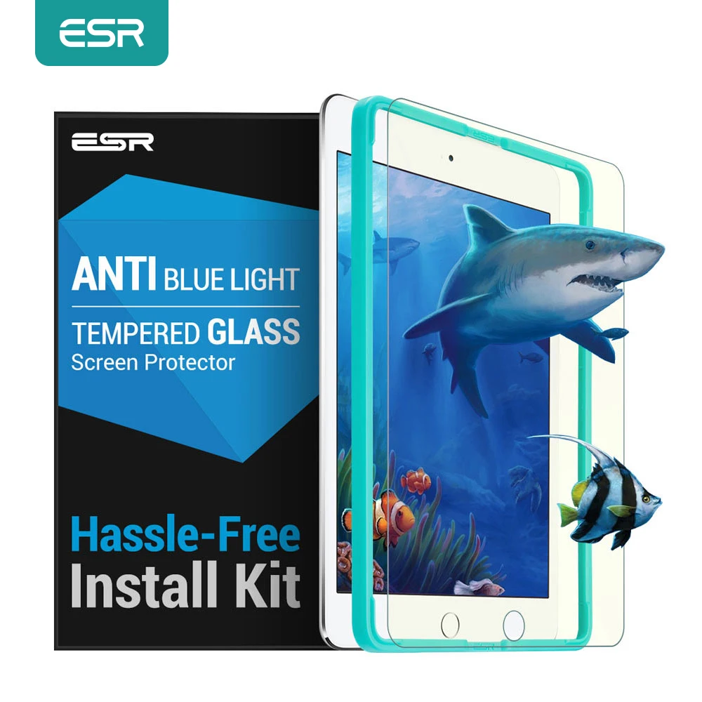 

ESR Screen Protector for iPad mini 1 2 3 Anti Blue-ray Tempered Glass 7.9 inch Anti Blue-Light Screen Protector with Applicator