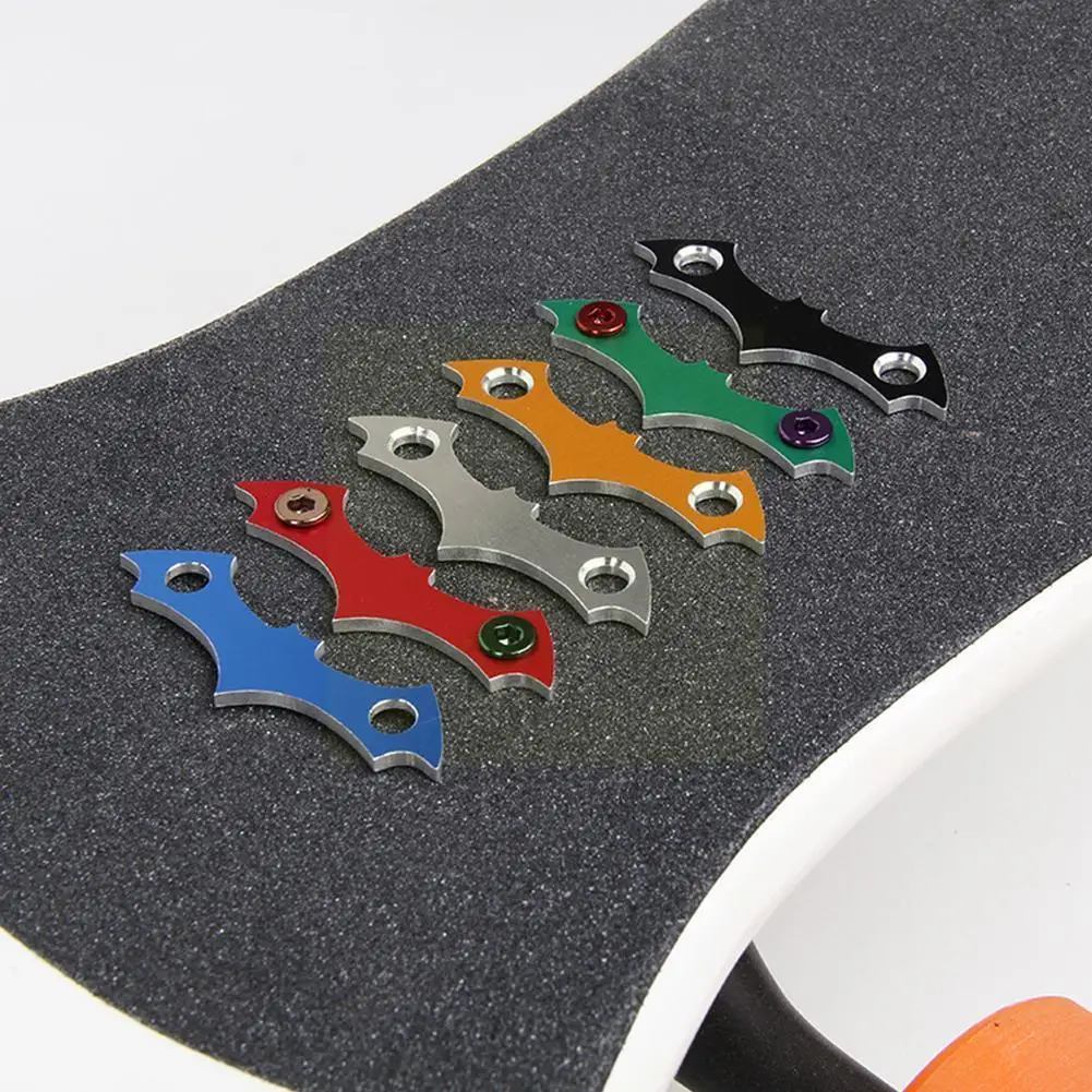 

4Pc/Set Anti-trap Nails Gasket Aluminum Alloy Skateboard Gasket Anti-sinking Longboard Protective Skateboard Hardware Parts H7S0