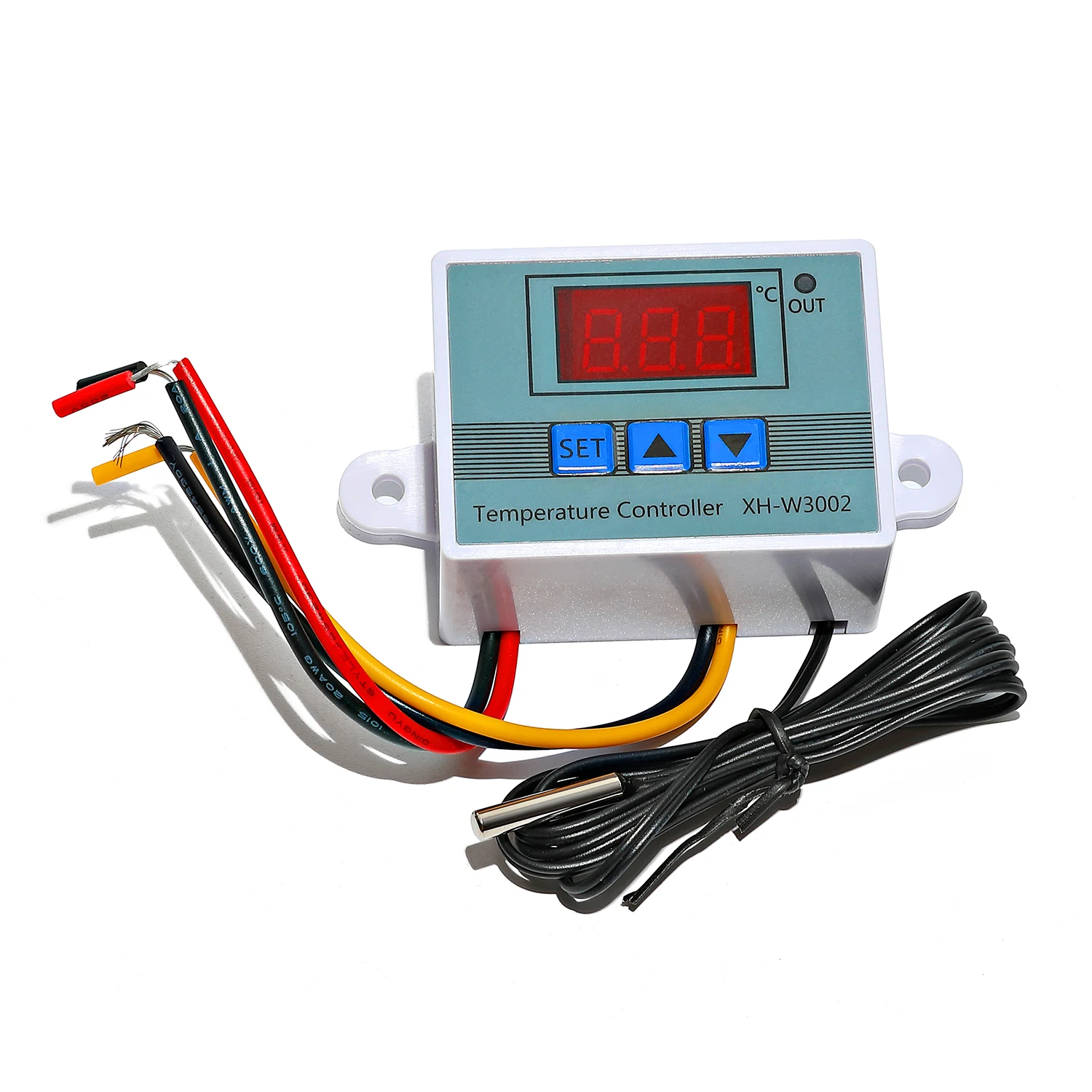DC12V 24V AC110V-220V светодиодный цифровой термостат регулятор температуры NTC датчик